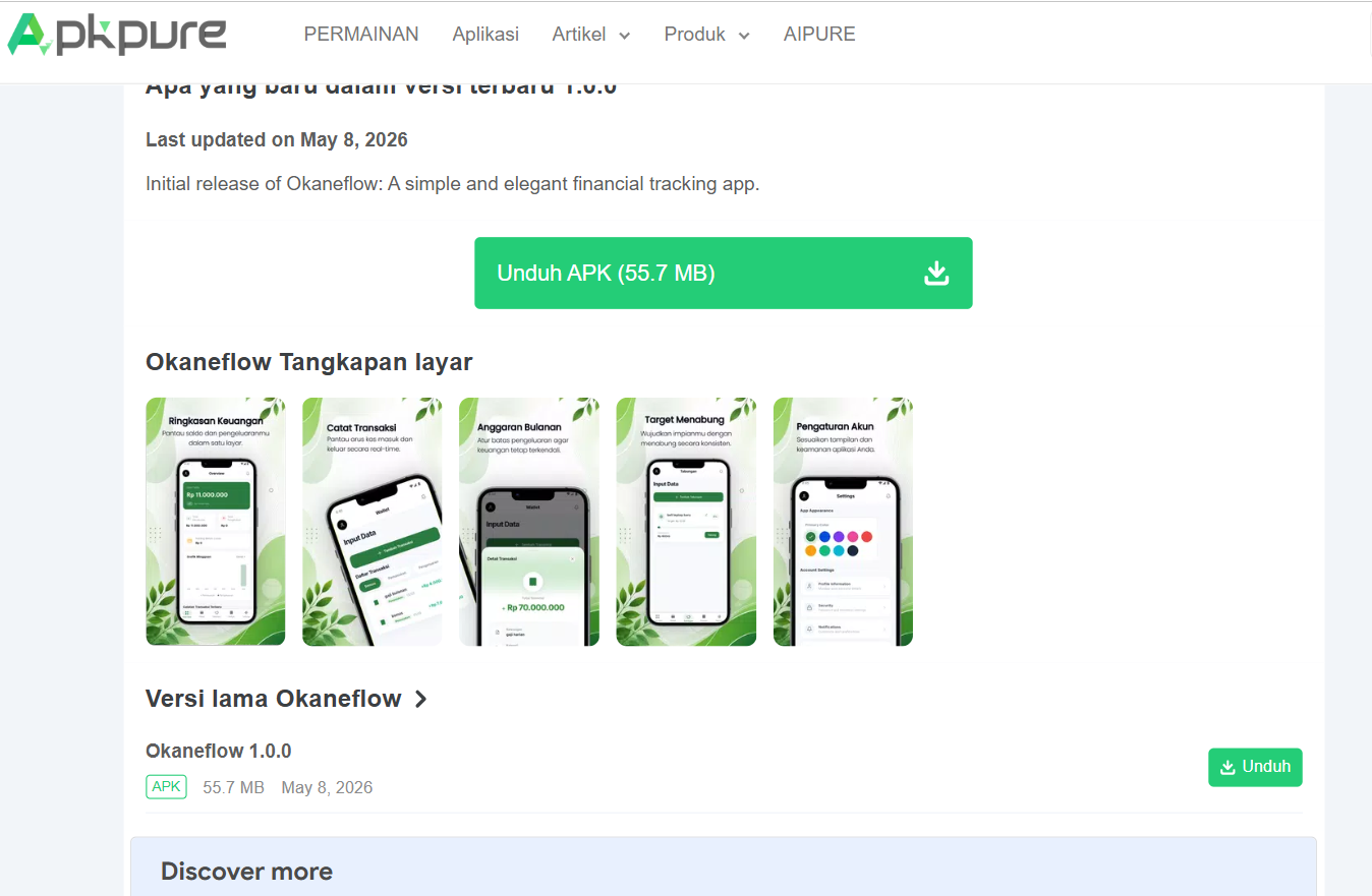 Okaneflow Finance App